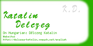 katalin delczeg business card