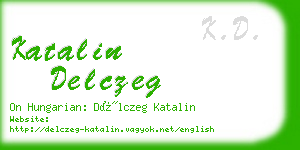 katalin delczeg business card